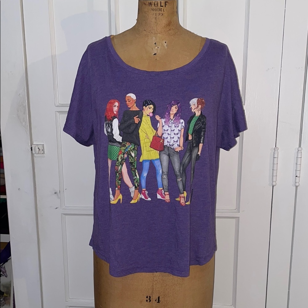 Marvel X-Men Women’s Fashion Illustration T-Shirt XL
